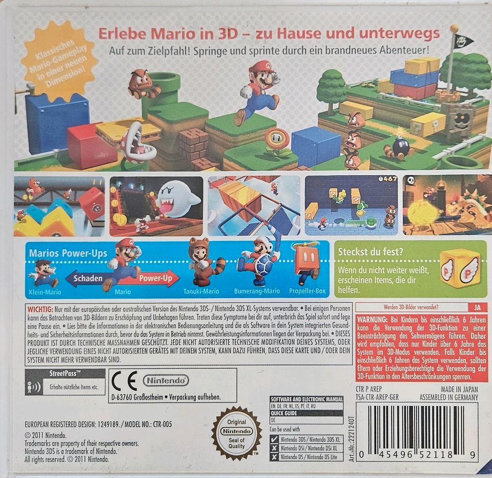 Super Mario 3D Land 3DS Spiel in Eckernförde