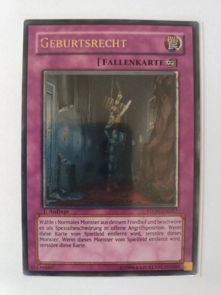 Yu-Gi-Oh Karte Geburtsrecht STON-DE057 Ultimate Rare in Weinstadt