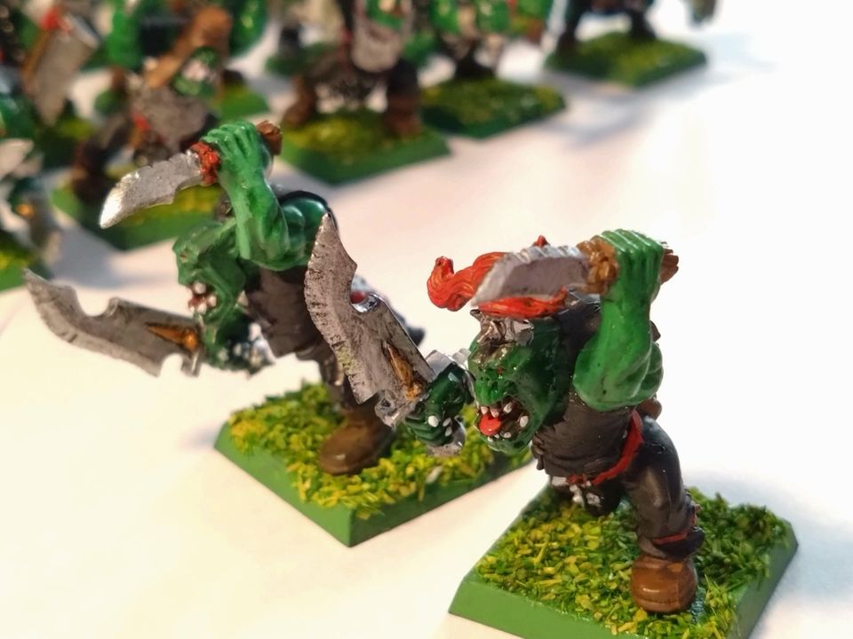 Warhammer Fantasy Old World Orks Goblin - Orkkrieger Regiment in Nürnberg (Mittelfr)