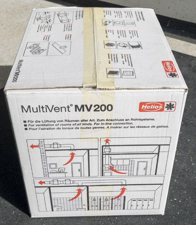 Helios Multivent Rohrventilator MV 200, NEU in Holle