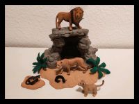 ❤️ Schleich - Löwenfelsen, Löwenhöhle + 5 Tiere + Pflanzen Berlin - Hohenschönhausen Vorschau