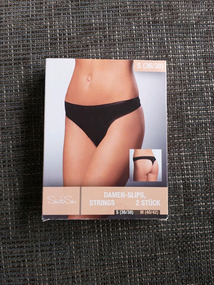 2 Stück Damenslip, String, Tanga, Gr. 36/38 (S),  Neu! in Engen