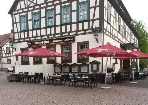 Sehr gepflegtes, traditionsreiches Hotel mit Restaurant „KRONE POST“  in Gersfeld zum 01.11.2024 zu verpachten in Gersfeld