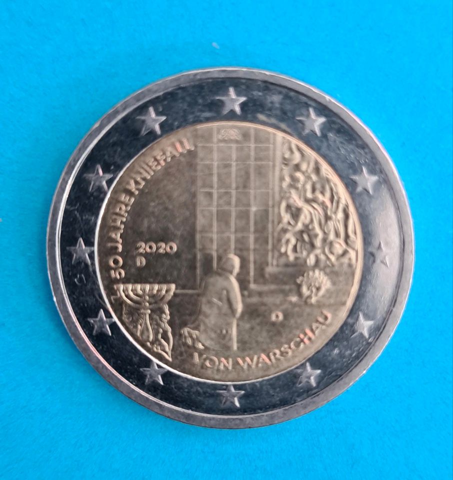 2 Euro Münze "Kniefall" in Regensburg
