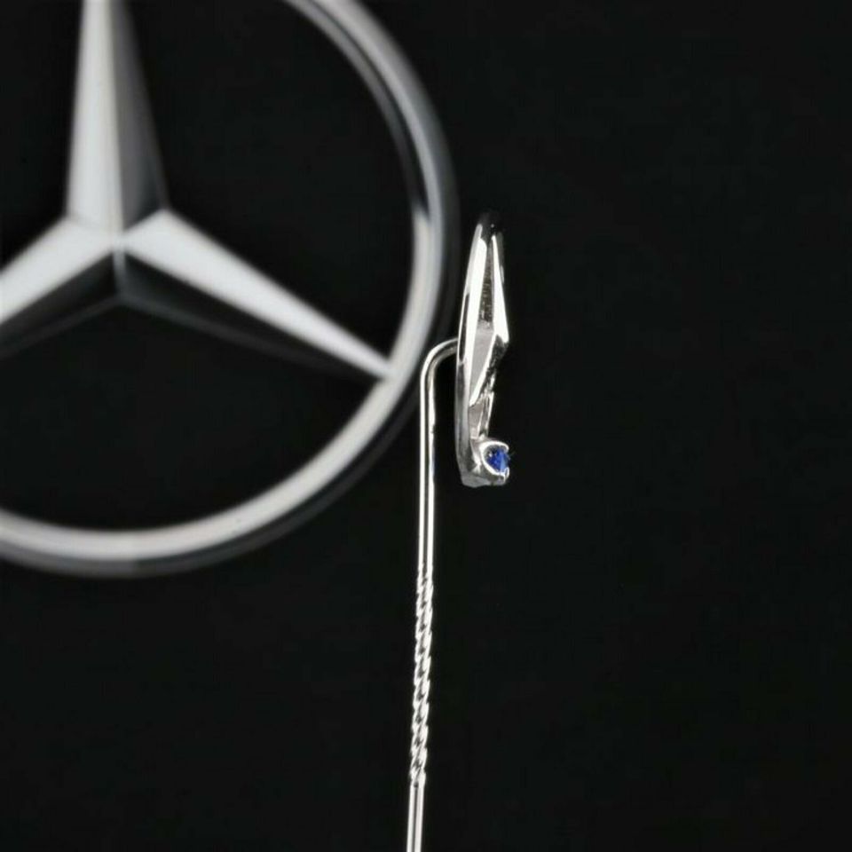 25 Jahre Mercedes Benz Daimler 835 Silber  Anstecknadel Poliert Sammler Neuwertig Top Versand Händler DHL Geschenk Echt in Igel