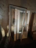 Alte Tür Türzarge Vollholz Glas 180x75cm Mecklenburg-Vorpommern - Teldau Vorschau