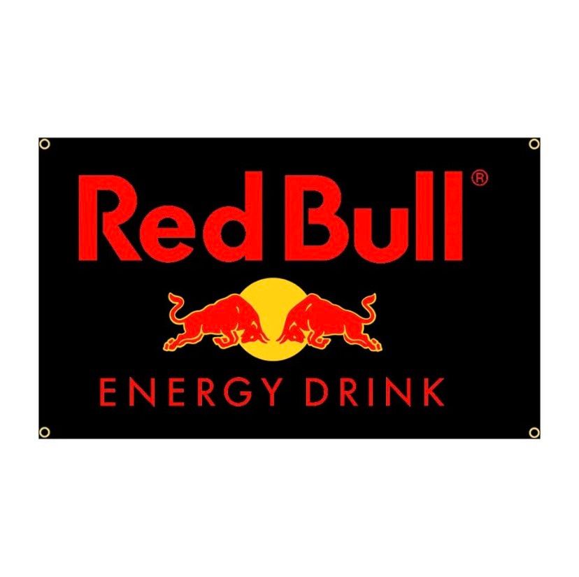 Red Bull Energy Drink Banner Fahne Flagge flag Werkstatt Neu in Freiburg im Breisgau