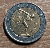 2 Euro Münze Griechenland 2004 "Olympische Spiele in Athen" Fehlp Niedersachsen - Hage Vorschau