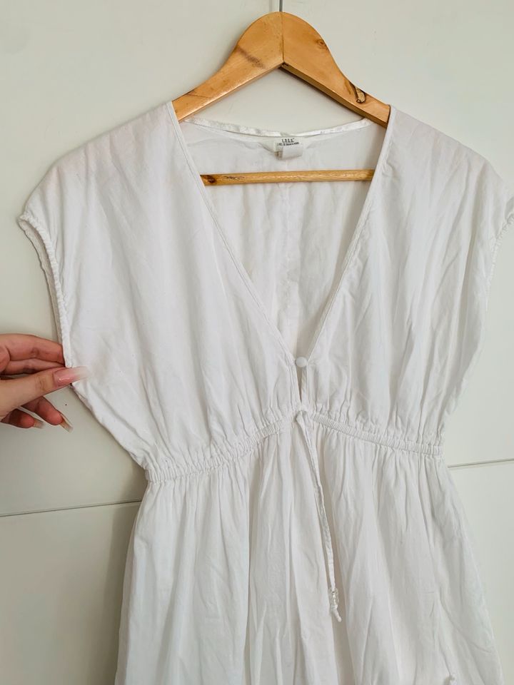 H&M lockeres Kleid Minikleid Sommerkleid weiß S 36 in Saarbrücken