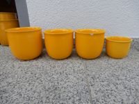 4 x Übertopf Keramiktopf Blumentopf gelb uni 13 cm 11 cm 10 cm Bayern - Nordendorf Vorschau