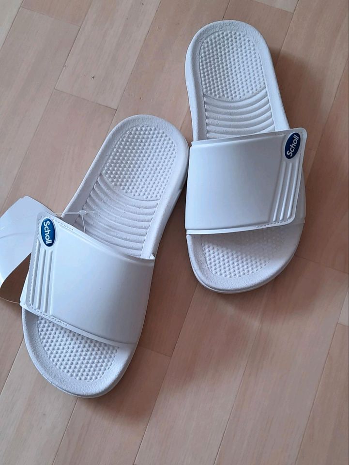 Bade Schwimm Schuhe Latschen Damen Scholl Nautilus weiß Gr. 37 in Saarbrücken