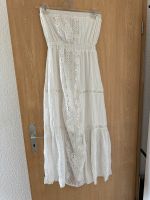 Boho kleid weis häckel spitze trägerlos gr M Sachsen-Anhalt - Milzau Vorschau