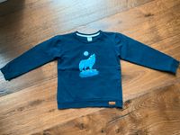 Walkiddy Sweatshirt SINGING WOLFS blau, 122, Bio cotton Düsseldorf - Gerresheim Vorschau