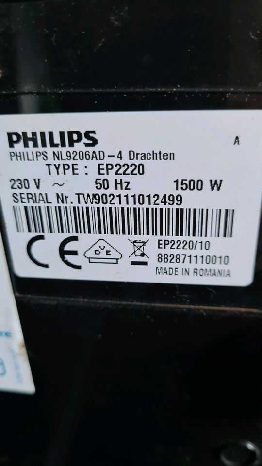 Philips Kaffeevollautomat EP 2220 inkl. 5 Wasserfilte für Bastler in Harsewinkel