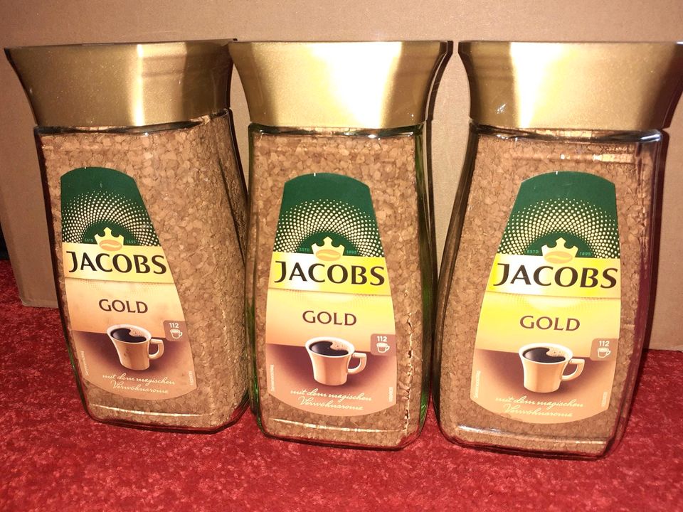 4x 200 g Jacobs GOLD - löslicher Kaffee - MHDs überschritten in Essen