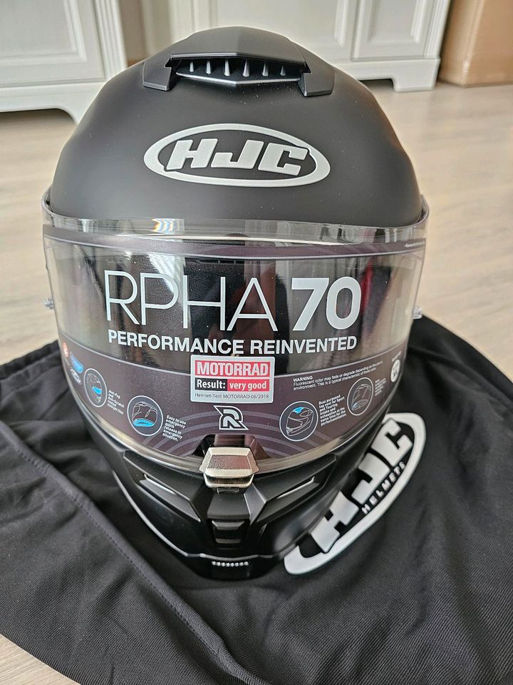 Motorrad Helm HJC RPHA 70 schwarz matt Gr. XL NEU, unbenutzt, TOP in Krefeld