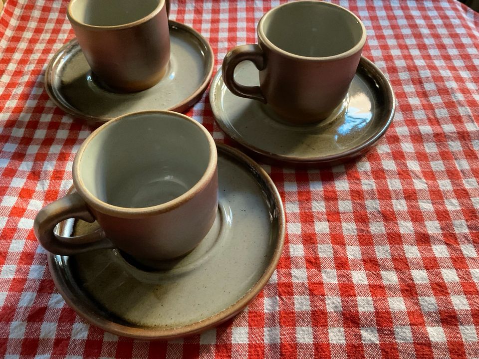 Grès de l’Arnon - Espressotassen Tassen französisches Steingut in Weingarten (Baden)