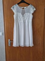Weißes Kleid, Abendkleid oder Hochzeitskleid kurz. Niedersachsen - Haselünne Vorschau