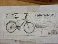 Fahrrad-Deckenlift , Tragkraft 22 kg, unbenutzt, OVP Nordrhein-Westfalen - Möhnesee Vorschau