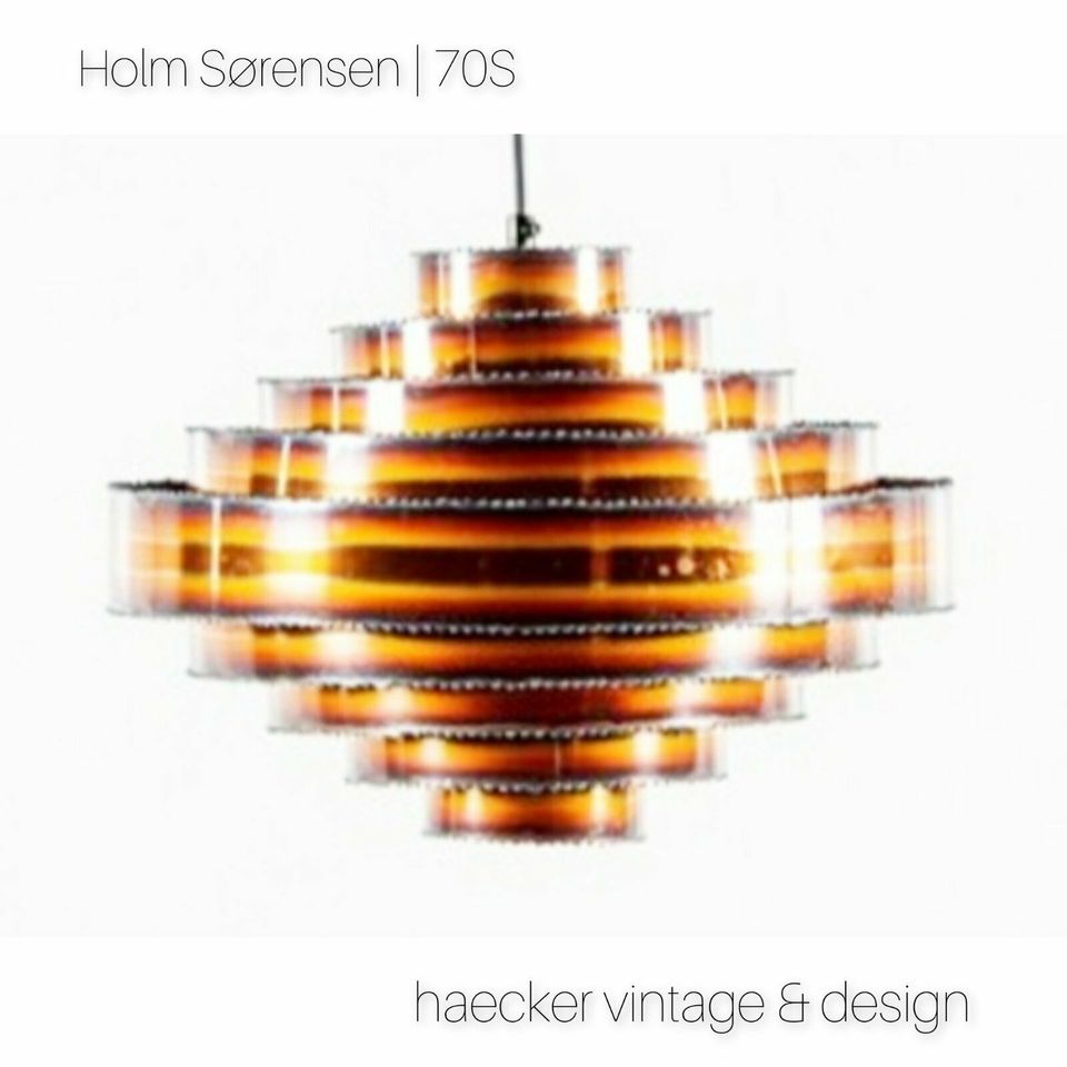 Holm Sörensen danish design 60er zu retro vintage teak Lampe in Baden-Baden