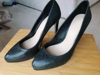 Highheels dunkelgrün Schlangelederoptik Bayern - Inning am Ammersee Vorschau