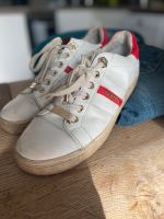 Carvela Echtleder sneaker weiß-rot Hamburg-Nord - Hamburg Eppendorf Vorschau