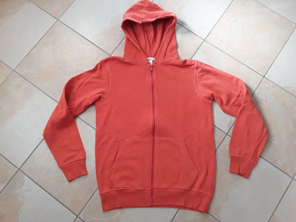 Jacke Sweatjacke orange Gr. 170 H&M *TOP* in Bürgel