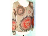 Strick-Jacke Weste Pulli Ornament-Muste rot beige boho Gr 38 40 L Berlin - Charlottenburg Vorschau