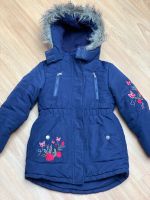 Warme Winterjacke blau mit Blumen 116 Bayern - Kempten Vorschau