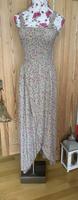 Gesmocktes langes Blumenkleid mit Schlitz * Gr. XS/S * Viscose Bayern - Freising Vorschau