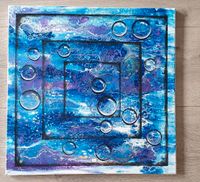 Acrylpouring "bobble" keilrahmen Bild 50x50 Bad Doberan - Landkreis - Broderstorf Vorschau