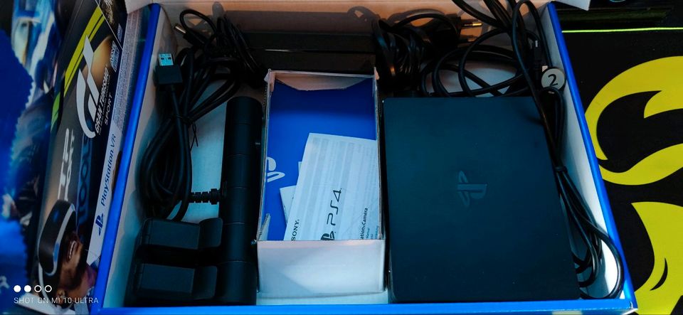 PS Playstation 4 5 PSVR mit Kamera, PS5 Adapter und Spielen in Möhnesee