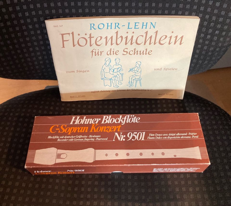 Blockflöte Hohner C-Sopran Konzert Nr. 9501 + Lehrbuch in Hamburg