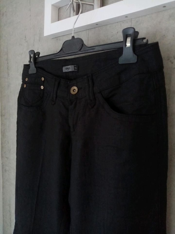 Leinen Hose Short Leinenhose schwarz S ONLY H&M in Geilenkirchen