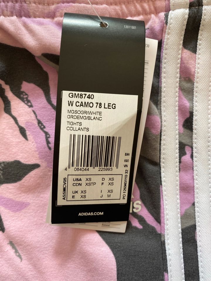 Adidas Hose rosa mit Camouflage NEU mit Etikett XS in München