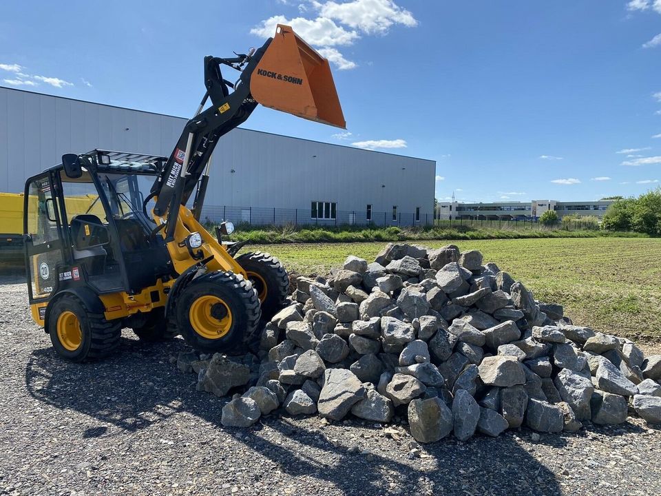 Radlader Hoflader JCB 403 2,5t. Schaufel Palettengabel Mieten in Ahlen