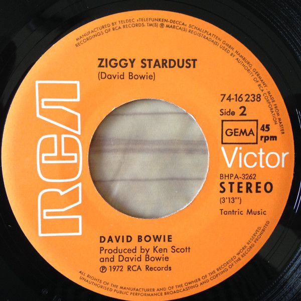 David Bowie – The Jean Genie / Ziggy Stardust RCA Victor 74-16 23 in Mannheim