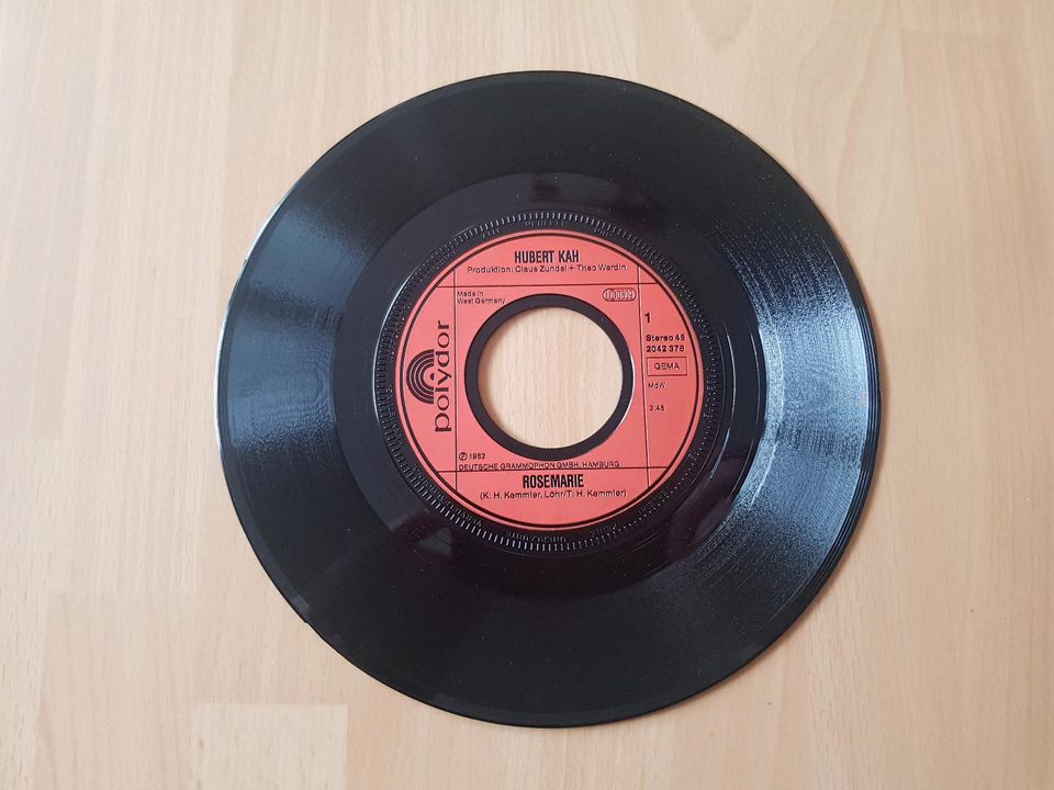 Vinyl Schallplatte Single Hubert Kah Rosemarie-Du bist schön Musi in Wunstorf