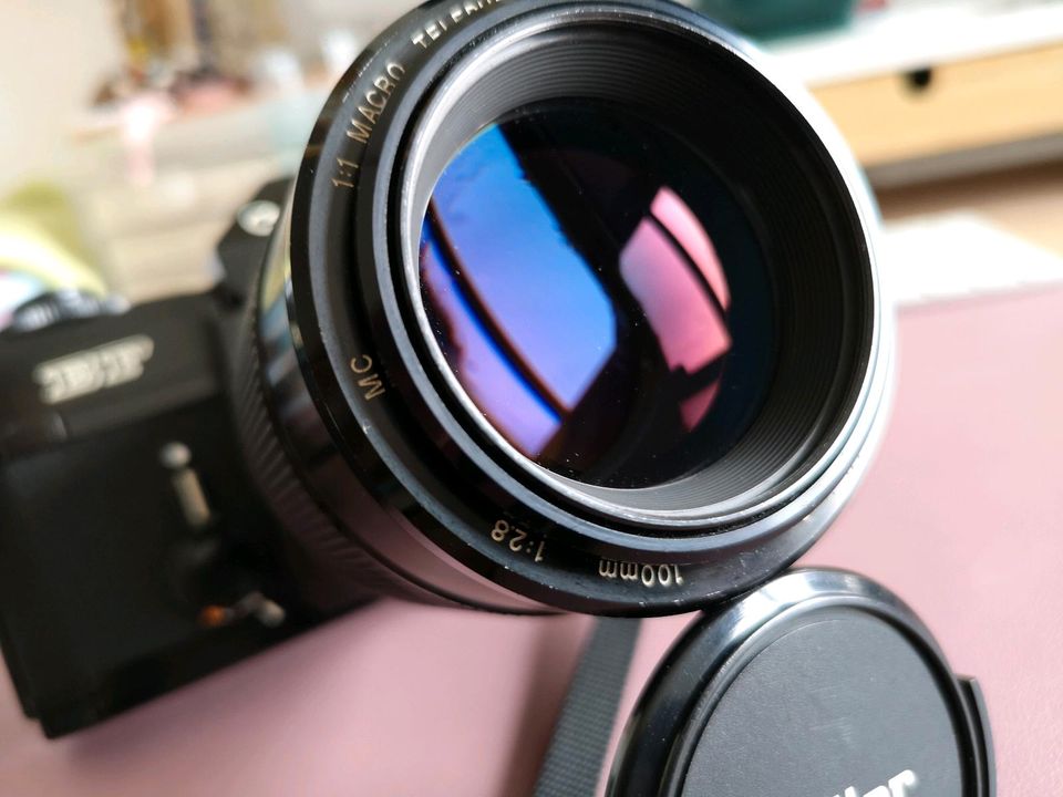 Canon EF Analoge Kamera mit Macro Objektiv. in Angelmodde