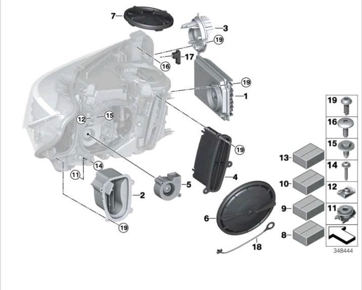 LED Modul Abbiegelicht Links BMW 63 11 7 379 920 in Engelsbrand