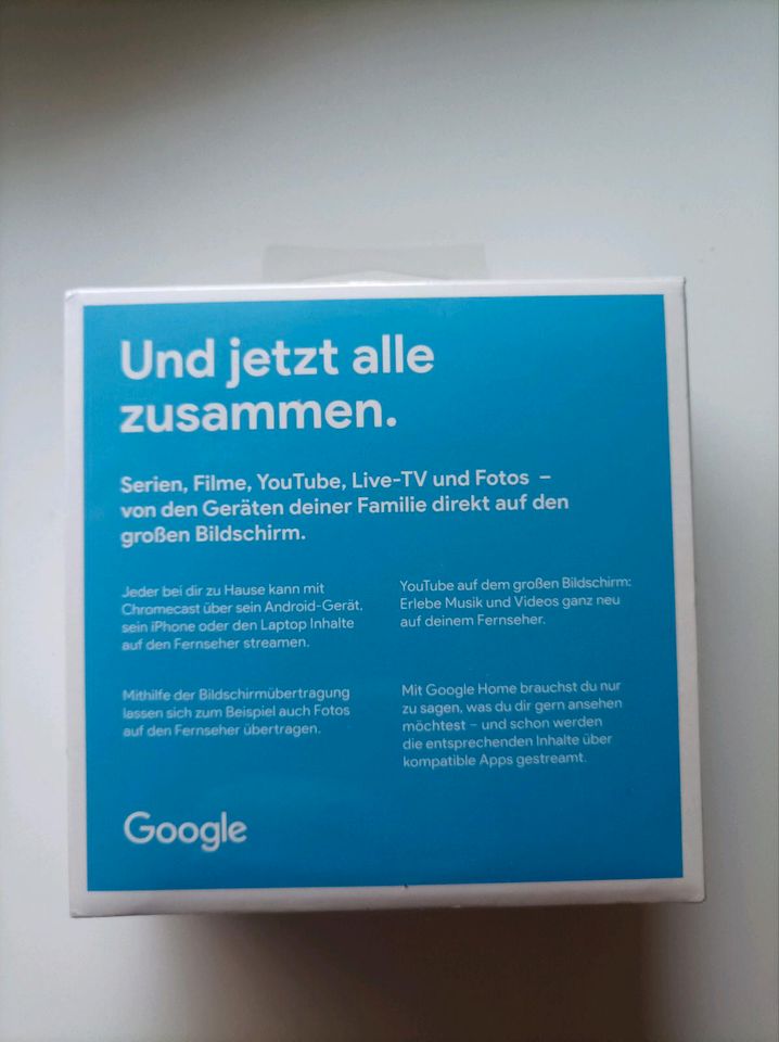 Google Chromecast 3. Generation Neu+ungeöffnet in Hannover