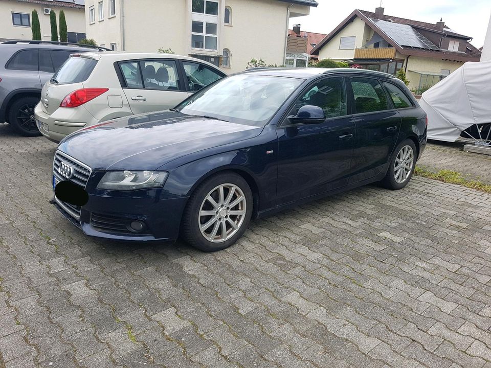 Audi A4 B8 8K 2.0TDI 170PS Auto Kombi Avant Sline Tausch Motorrad in Reilingen