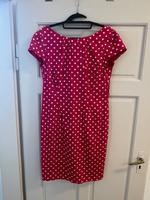 Retro Kleid Gr. 42 pink mit weißen Punkten Rheinland-Pfalz - Bennhausen Vorschau