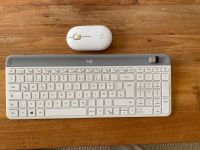 Logitech MK470 Slim Combo Tastatur-Maus-Set in weiß Hamburg-Nord - Hamburg Langenhorn Vorschau