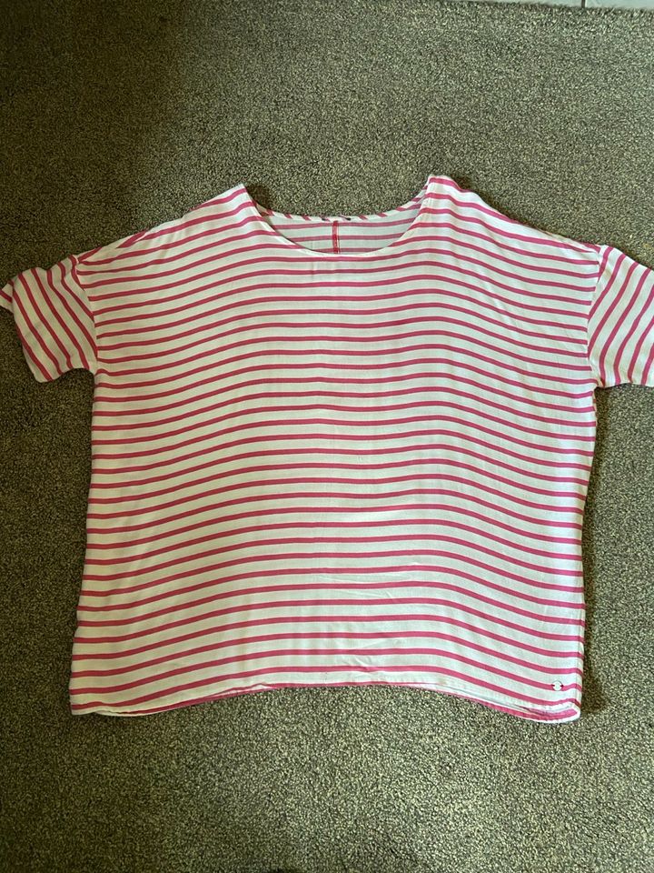 Cecil Blusenshirt Gr.46/48 weiß/pink in Blaibach