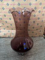 DDR Blumenvase Lila Deko Blumenstrauß Vase Retro Glas Glasvase Berlin - Steglitz Vorschau