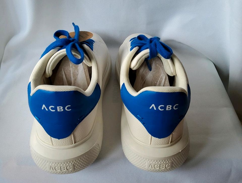 ACBC Sneaker, Gr. 40, weiß blau, nachhaltig, vegan in Mehlbach