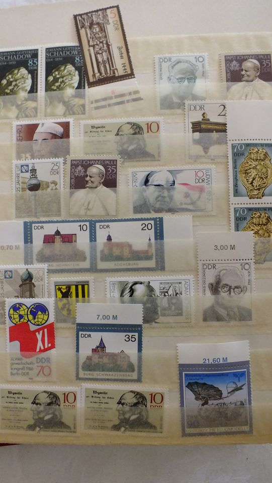 DDR / BRD Briefmarken Sammlung Teil 5 in Samtens