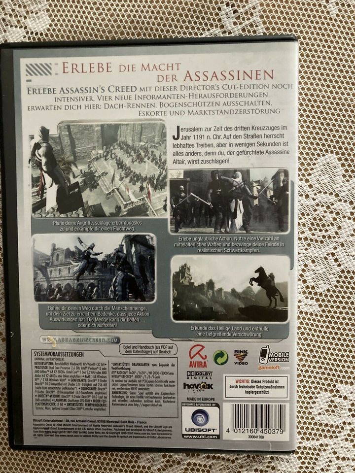 Assassin ‚s creed Pc DVD an 16 Jahre in Mühlhausen-Ehingen