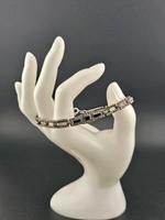 Art Dèco Armband, 925 Silber, Onyx und Markasiten Niedersachsen - Wittmund Vorschau
